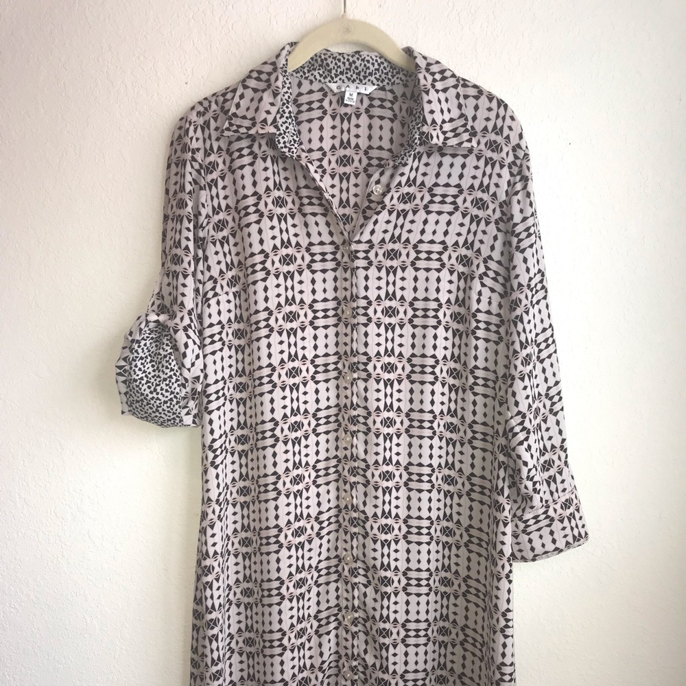 Cabi Geometric Print Dress